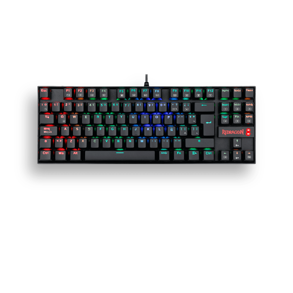 [SPE-20086] TECLADO REDRAGON K552 KUMARA RGB MECANICO SW-RED NEGRO