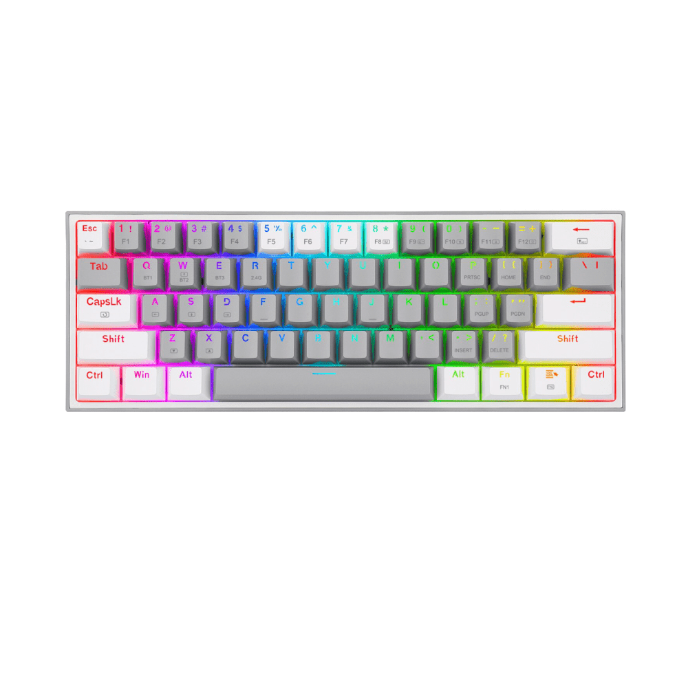 [SPE-20141] TECLADO REDRAGON K616 FIZZ PRO RGB GRIS BLANCO OEM