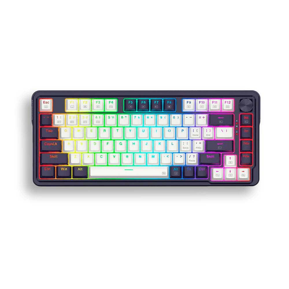 [SPE-20241] TECLADO REDRAGON K673 UCAL PRO BLANCO/NEGRO SP-RED WB-RGB MECANICO INALAMBRICO / USB-C