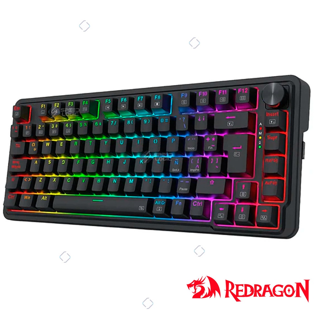 [SPE-20273] TECLADO REDRAGON K673 UCAL PRO NEGRO RGB SP-RED MECANICO INALAMBRICO / USB-C