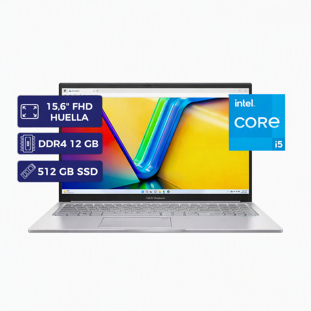 [SPE-52383] ASUS X1504VA-BQ4555/CORE 5 1334U+12GB D5+NVMe 512GB+INTEL GRAPHICS+15,6" FHD HUELLA+ MORRAL + MOUSE GRIS