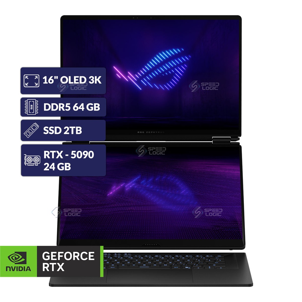 ASUS ROG ZEPHYRUS DUO 16 GX651AX-SR134W/ULTRA 386H+64GB D5+NVMe 2TB+24GB RTX-5090+16" OLED 3K+ WIND 11 HOME