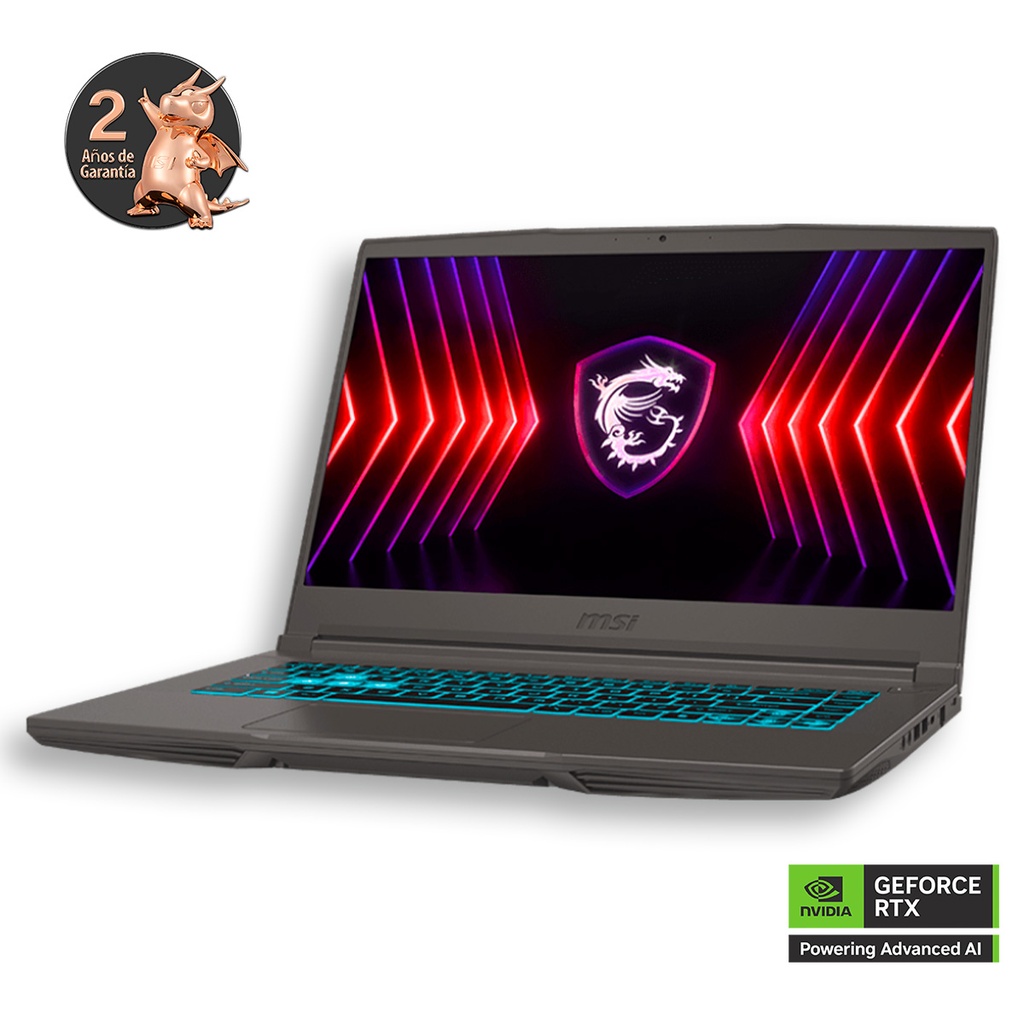 MSI THIN 15 B13UC-3256XCO/CORE i5 13420H+16GB D4+NVMe 512GB+4GB RTX-3050+15,6" FHD+MORRAL+ 2 AÃOS GTIA