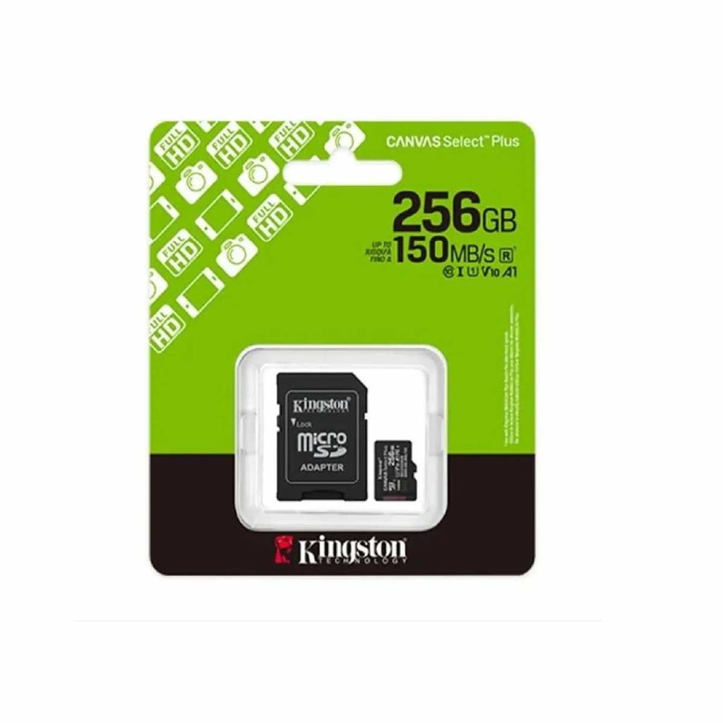 [SPE-25044] MICRO SD 256GB KINGSTON CLASE 10 CANVAS SELEC PLUS