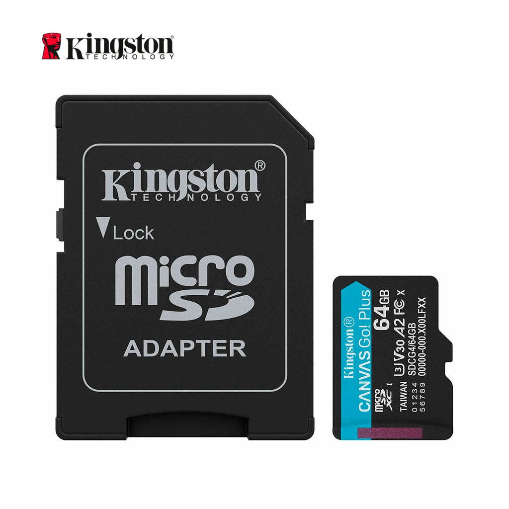 [SPE-25069] MICRO SD 64GB KINGSTON CANVAS GO 200MBS C10 4K