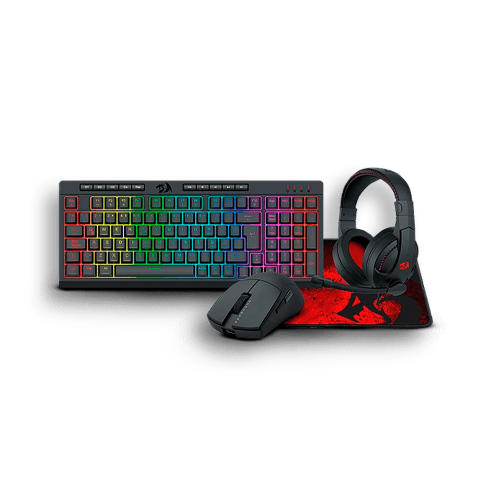 [SPE-21092] COMBO 4en1 REDRAGON S147 RGB SP (Teclado+Mouse+Diadema+Pad Mouse)