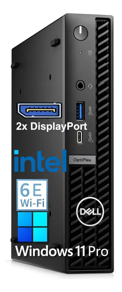 CPU DELL OPTIPLEX MICRO PLUS 7010 INTEL I5 13500 RAM DDR5 16GB M.2 NVME 256HGB WIN 11 PRO