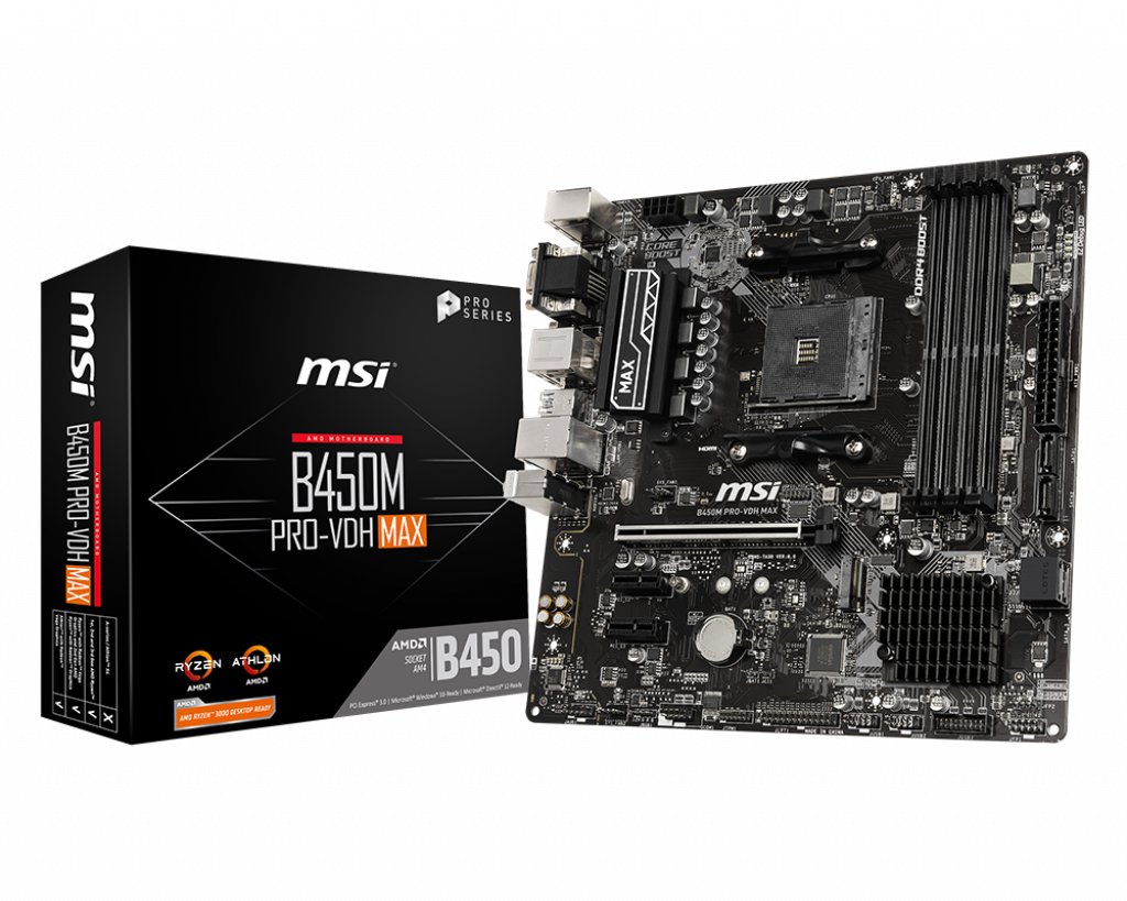 BOARD MSI B450M PRO-VDH MAX DDR4 SOCKET AM4