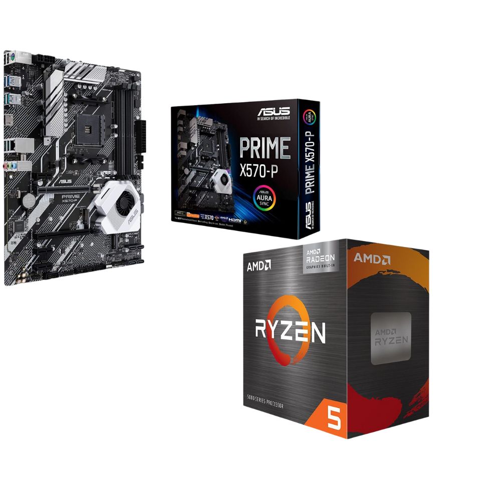 Combo Board Procesador AMD Ryzen 5600G + X570-P Asus