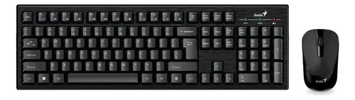 Combo teclado + mouse Genius KM-8101 inalambrico Negro