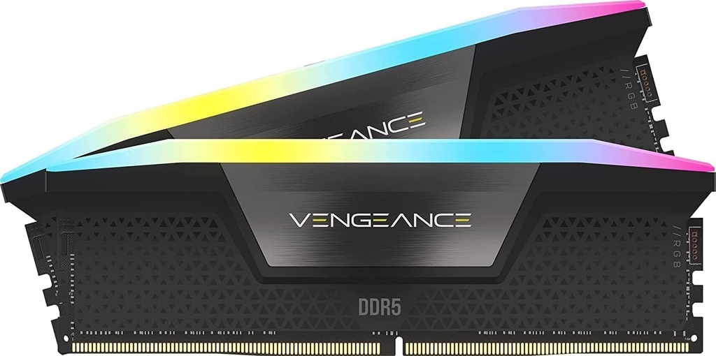 KIT MEMORIA RAM CORSAIR VENGEANCE RGB DDR5 32GB (2x16 GB) 6000MHZ INTEL