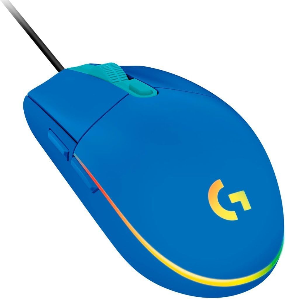 LOGITECH G203 RGB AZUL - MOUSE CABLEADO PARA VIDEOJUEGOS