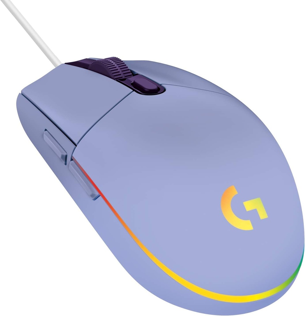 MOUSE  LOGITECH G203 LIGHTSYNC GAMING LILA