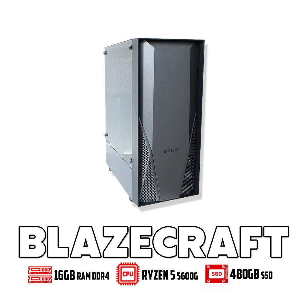 PC BLAZECRAFT/Ryzen 5 5600G/16GB RAM DDR4/SSD 480GB