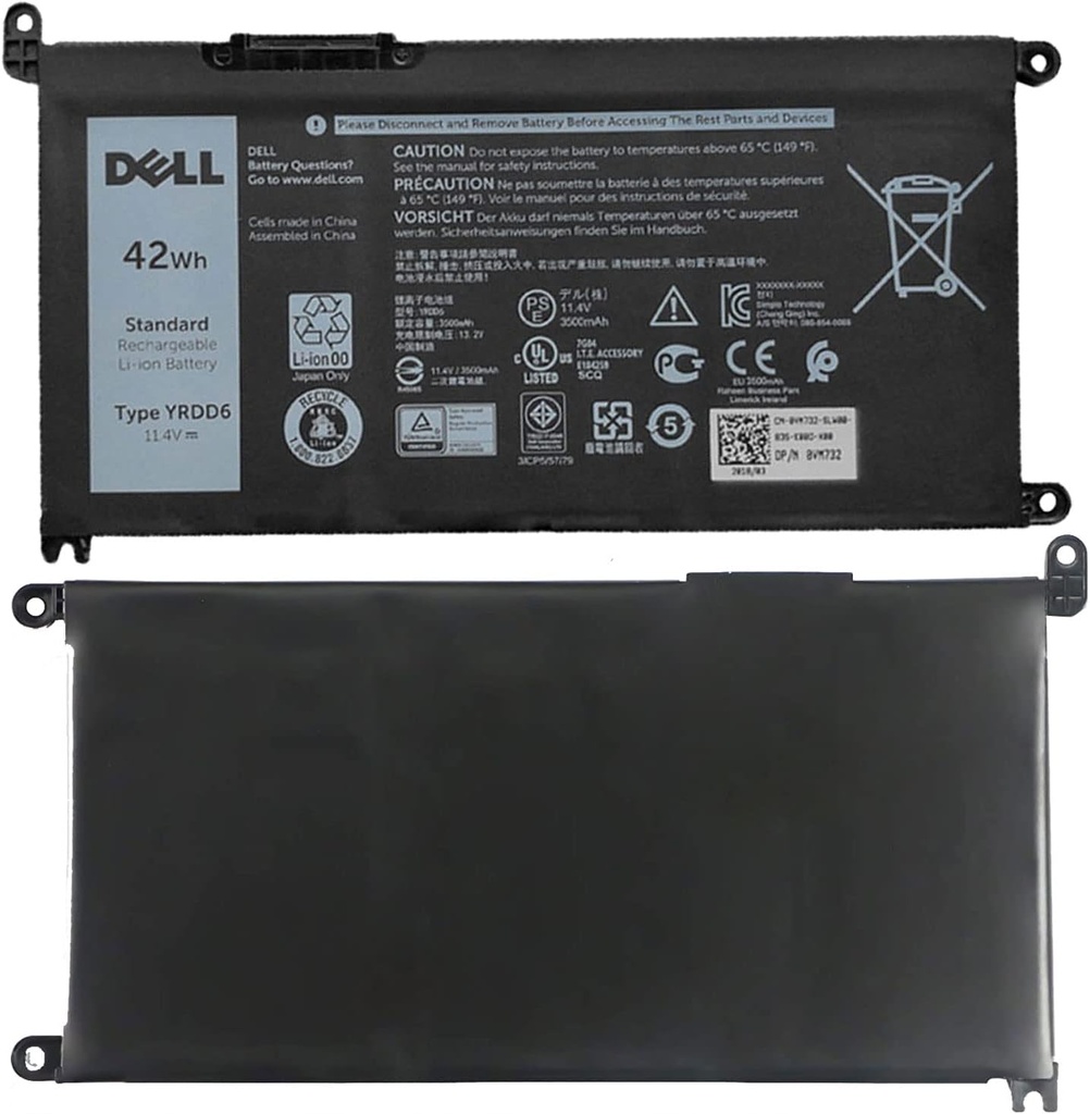 BATERIA DELL YRDD6 5481 5490 5481 5482 5485 5491 5493 5584 5593 5590 Vostro 5481 5581 5490 5590 0YRDD6 1VX1H 01VX1H ORIGINAL