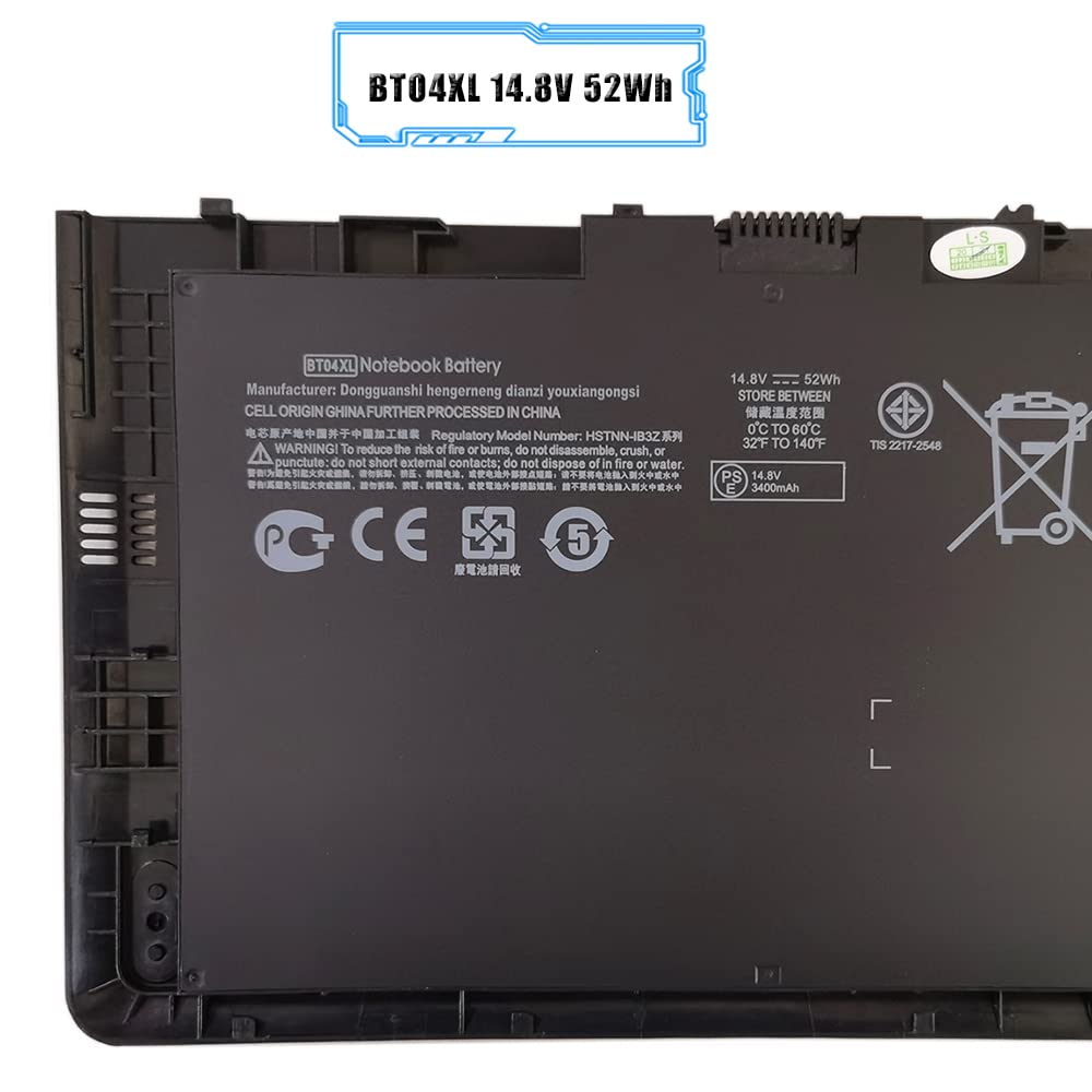 [A02560] BATERIA HP Elitebook Folio 9470 9470M 9480M HP BT04XL 14.8V 52Wh