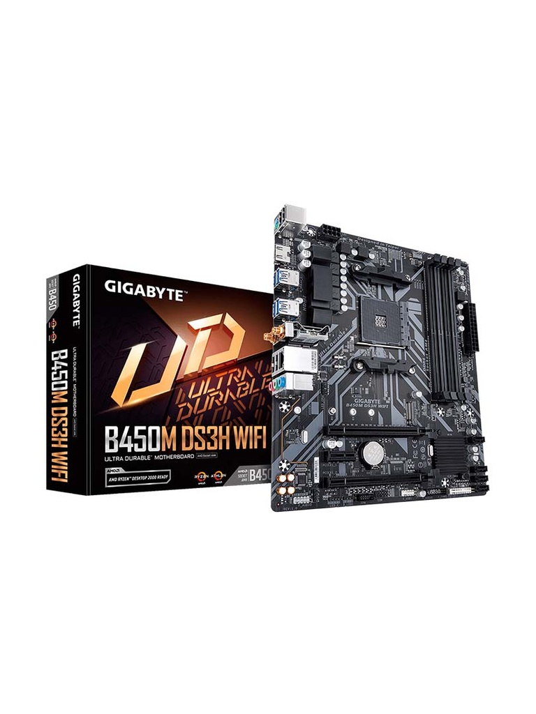 BOARD GIGABYTE B450M-DS3H WIFI DDR4 SOCKET AM4
