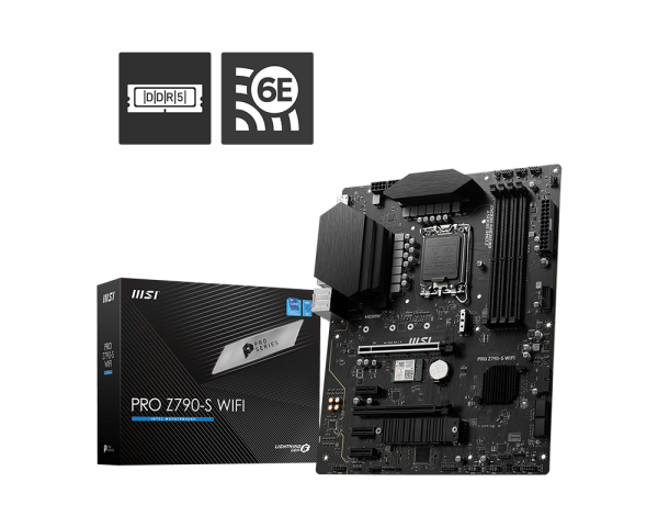 BOARD MSI PRO Z790-S WIFI LGA 1700 INTEL AM5 DDR5
