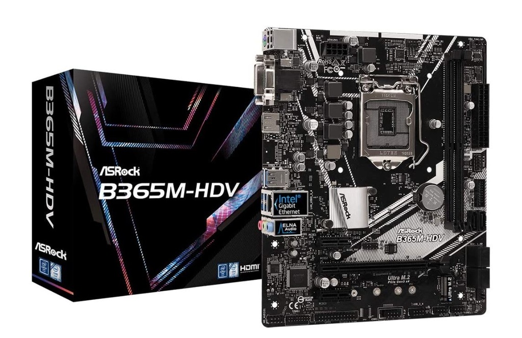 Board ASRock B365M-HDV Intel B365 DDR4