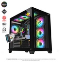 CHASIS GAMER JYR DARKNESS JX126 NEGRO / 6 COOLERS ARGB