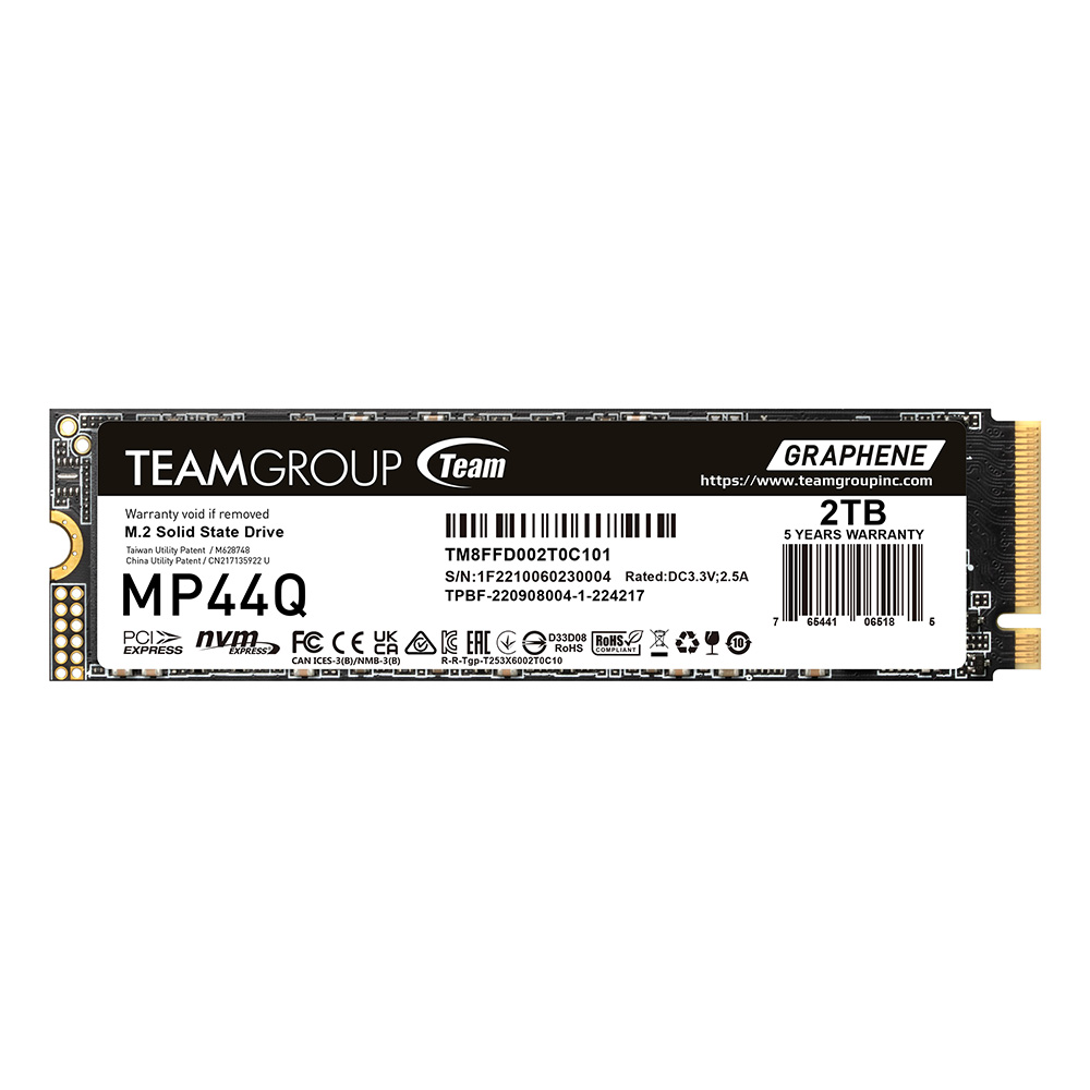[AMP44Q] DISCO SOLIDO SSD 2TB TEAMGROUP MP44Q GEN 4X4 M.2 2280 PCIE 4.0 NVME