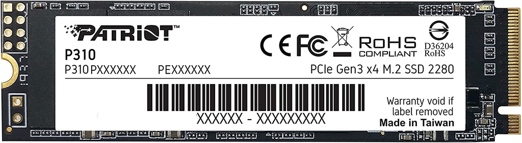 DISCO SSD M.2 NVME 480GB P310 PATRIOT