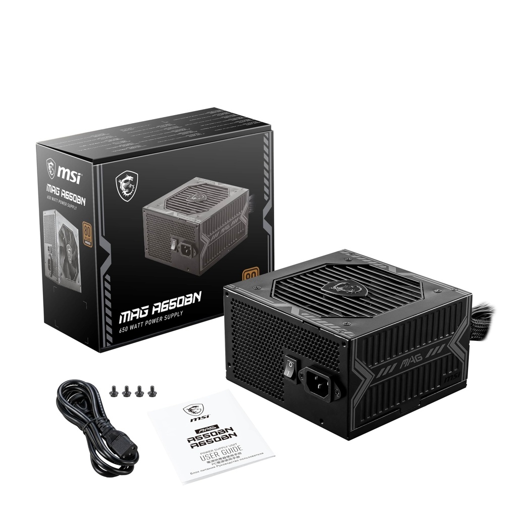 FUENTE MSI MAG A650BN 650W 80 PLUS BRONZE