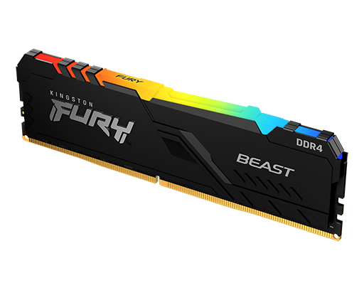Memoria Ram PC Kingston Fury Beast RGB DDR4 16GB 3200MHz