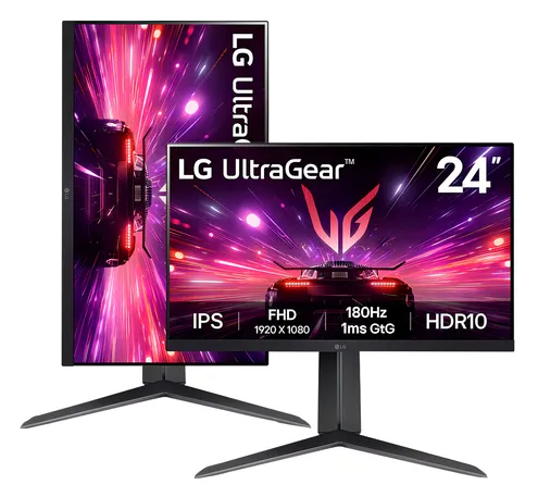 Monitor Gamer UltraGear™ 24" FHD -IPS - 180Hz 1ms (GtG) - Pivoteable