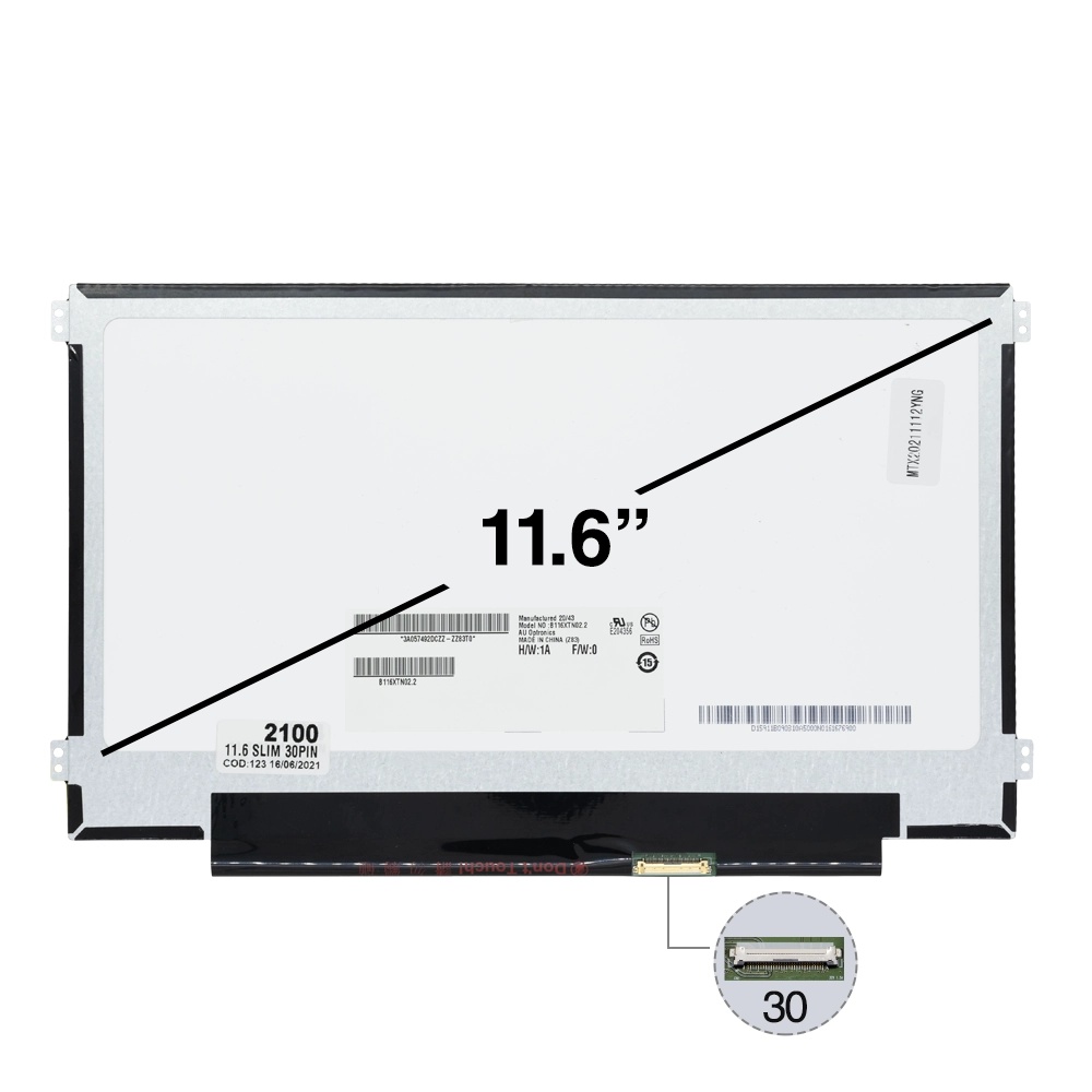 [B00184] PANTALLA PORTATIL SLIM 11.6 PUL 30 PINES CON GUIAS