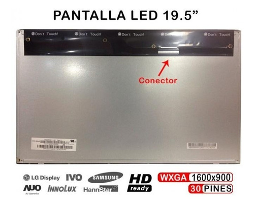 [A03002] PANTALLA TODO EN UNO LED 19.5 PUL 6 PINES ALL IN ONE MODELO: M195RTN01-0  LGM195BL01