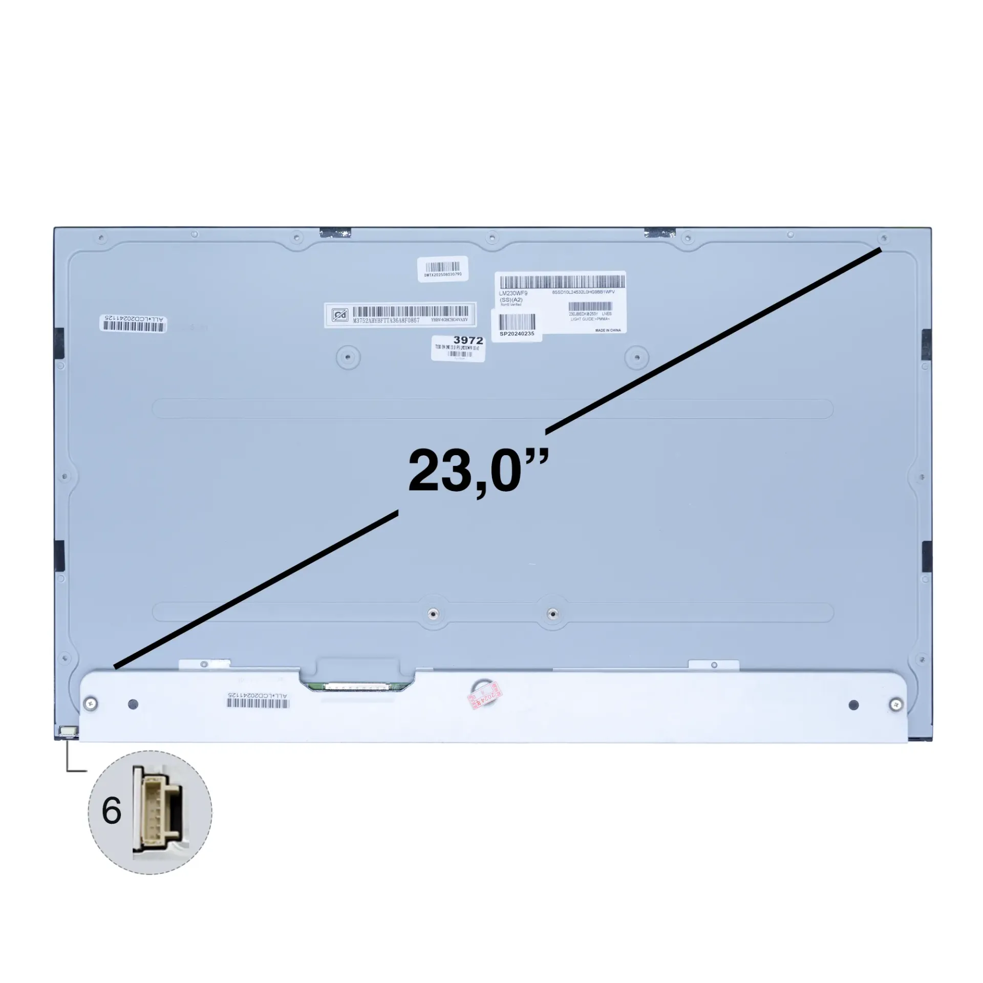 [A03003] PANTALLA TODO EN UNO LED 23.0 PUL IPS MODELO:LM230WF9 SS A2/LM230WF9