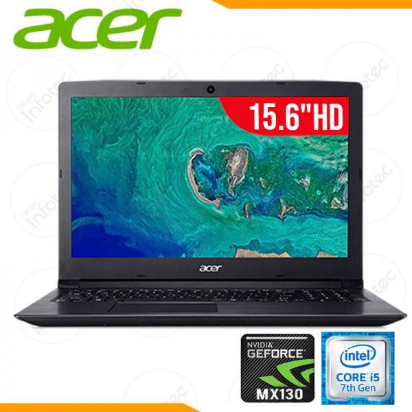 [B00321] PORTATIL ACER ASPIRE A315-53G INTEL I5 7200 2.71GHZ RAM DDR4 12GB M.2 NVME 500GB T.V MX130 2GB LED 15.6 PULG