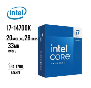 PROCESADOR INTEL CORE I7 14700K / 20 NUCLEOS - 28 HILOS 5,6GHZ