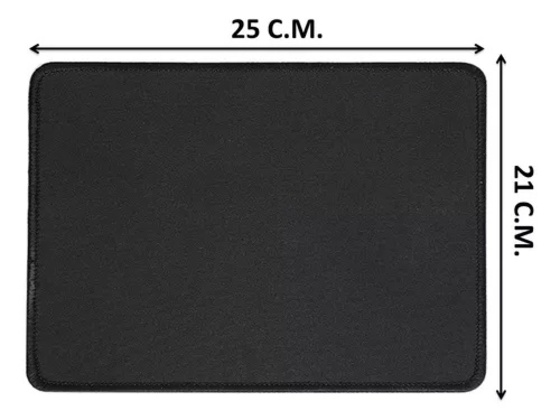 Pad Mouse Gaming negro/ 25cm X 21cm X 3mm MOD:X11