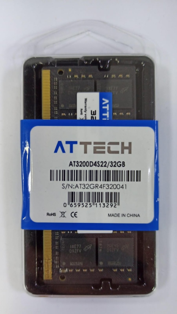 RAM PORTATIL DDR4 32GB 3200MHZ ATTECH