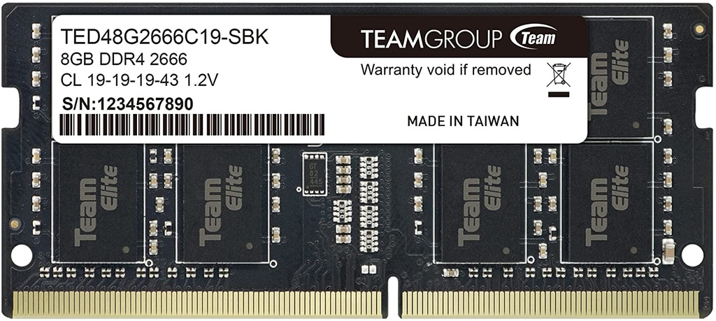 RAM PORTATIL DDR4 8GB 2666MHZ PORTATIL TEAM GROUP