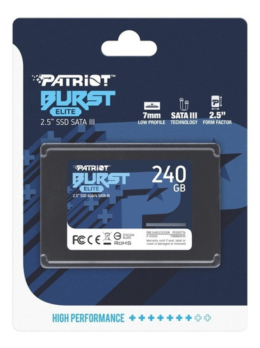 SSD 240GB PATRIOT BURST OPEN BOX