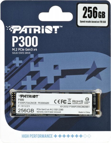 SSD M.2 NVME 256GB PATRIOT P300 OPEN BOX