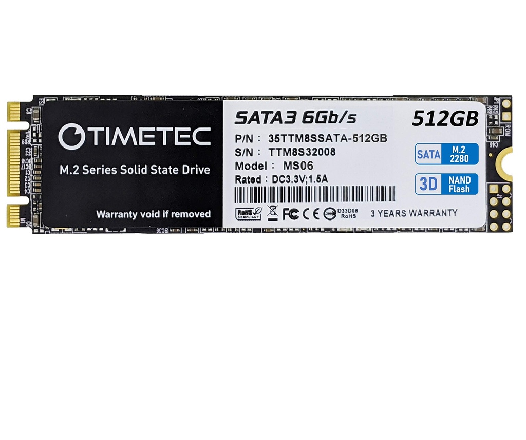 [A6000] SSD M.2 SATA 512GB TIMETEC SATA 3