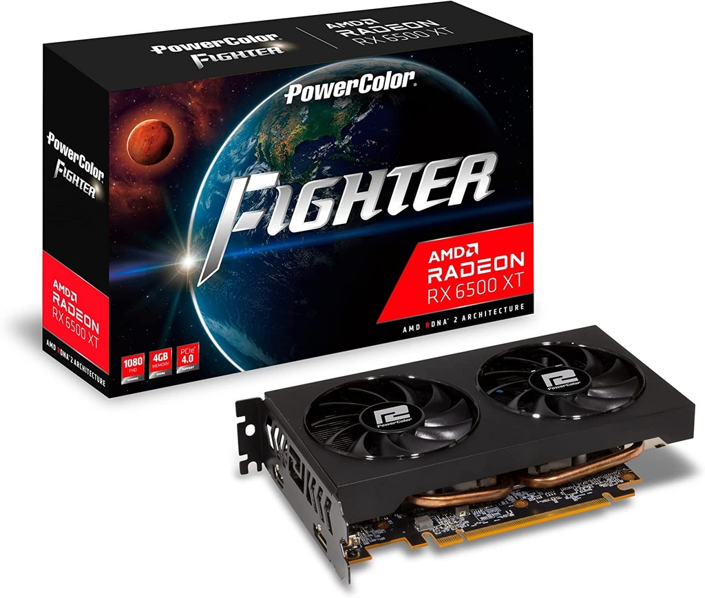 TARJETA DE VIDEO AMD RADEON RX 6500XT 4GB GDDR6 POWER COLOR
