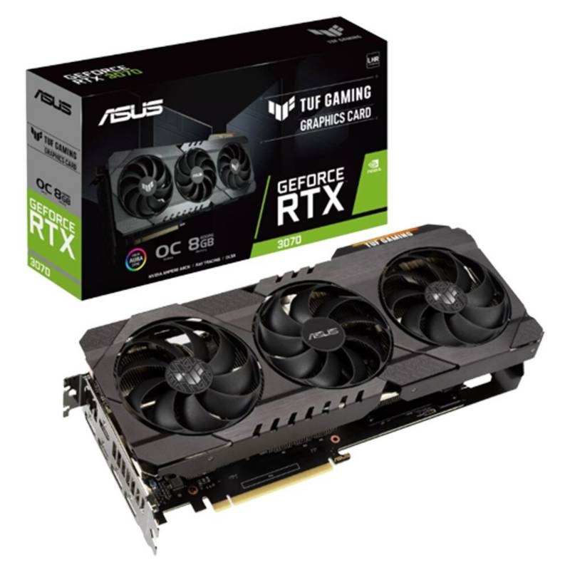 TARJETA VIDEO ASUS TUF RTX 3070 8GB MODELO:TUF-RTX3070-O8G-GAMING