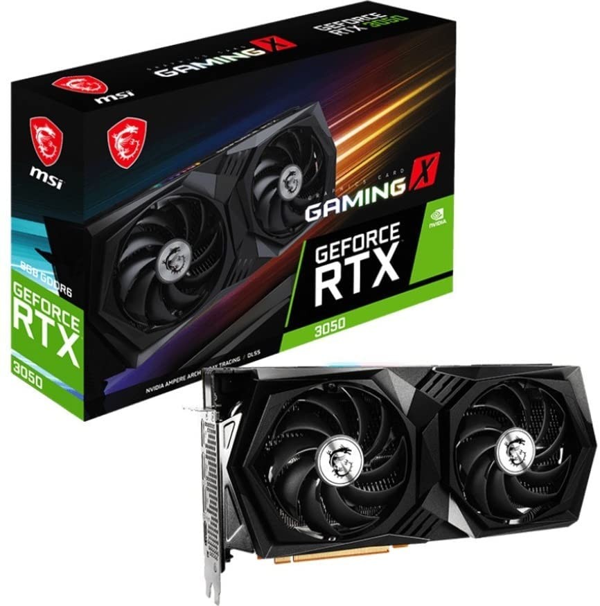 TARJETA VIDEO MSI NVIDIA GEFORCE 8GB RTX 3050 GAMING X