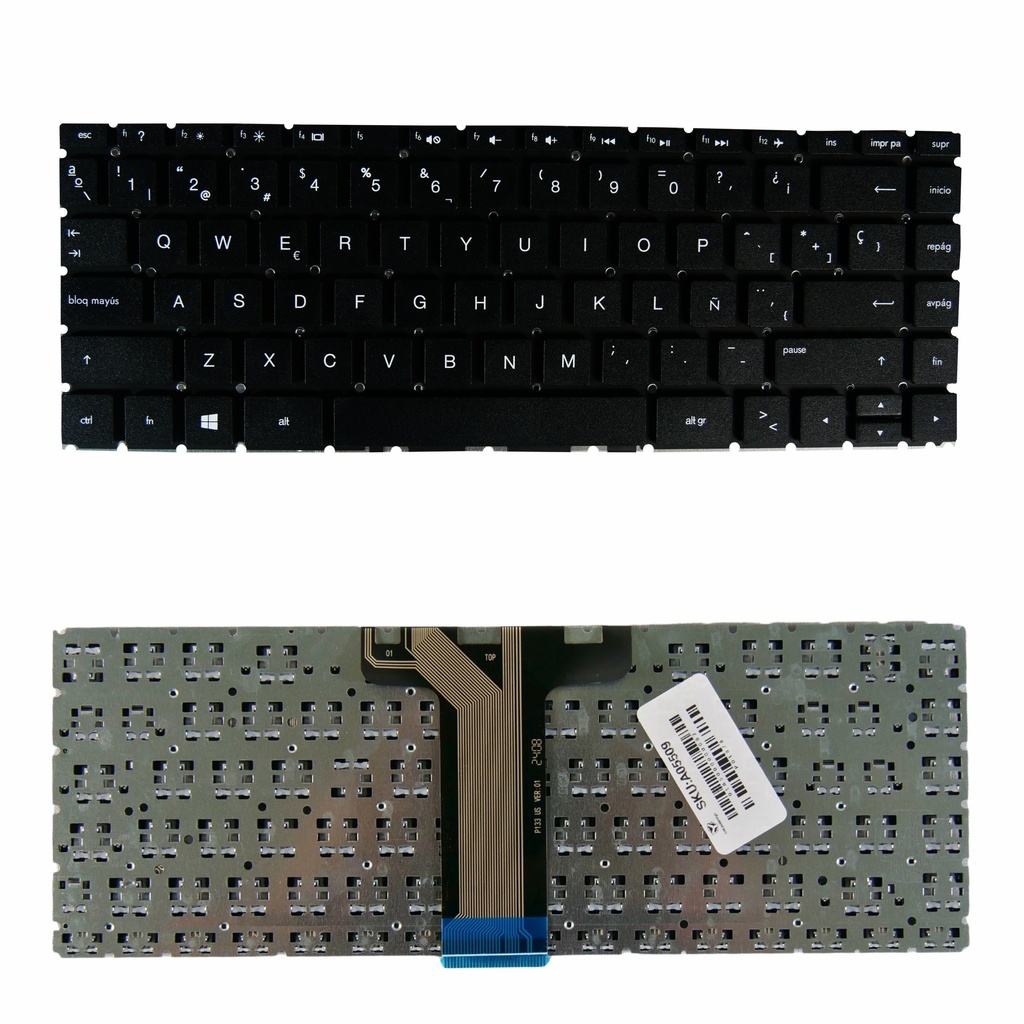 [A05509] TECLADO HP 14-BS 14-DA 14-CE 14-CK 14-CD X360 14-CM 240-G7 245-G7 246-G7 NEGRO