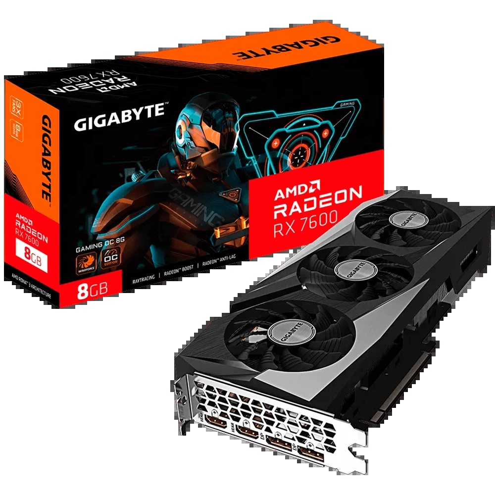 Tarjeta De Video Gigabyte Gaming Radeon Rx 7600 8gb Oc