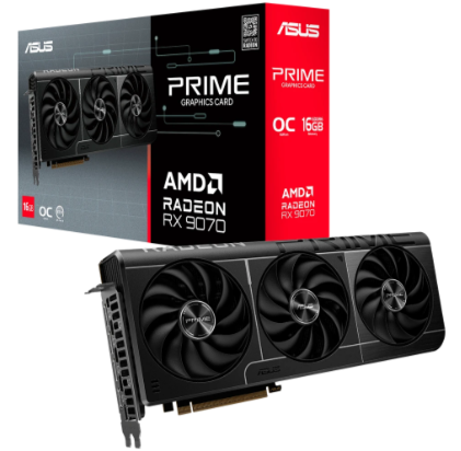 Tarjeta De Vídeo Asus Prime Amd Radeon Rx 9070 Oc Gddr6 16gb