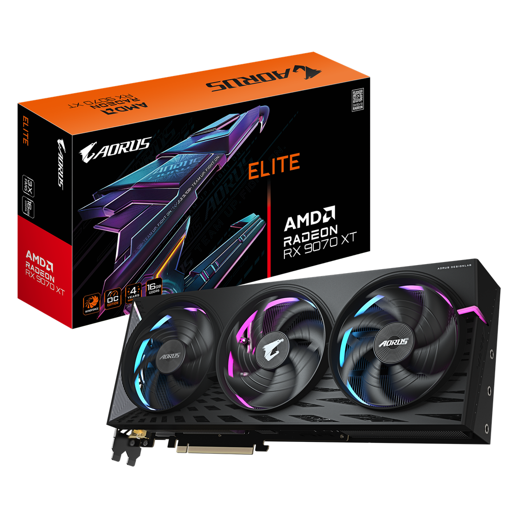 Tarjeta De Vídeo Gigabyte Aorus Radeon RX9070XT OC Gddr6 16GB