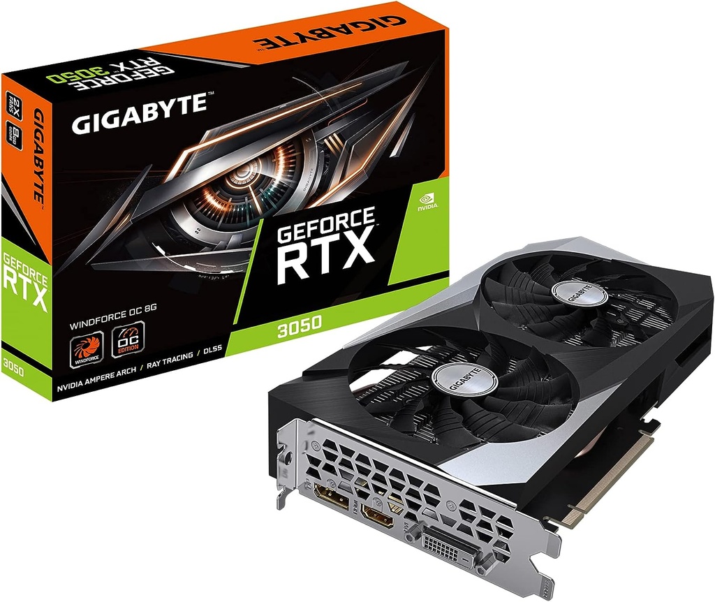 Tarjeta Video GeForce RTX 3050 WINDFORCE OC 8G GIGABYTE