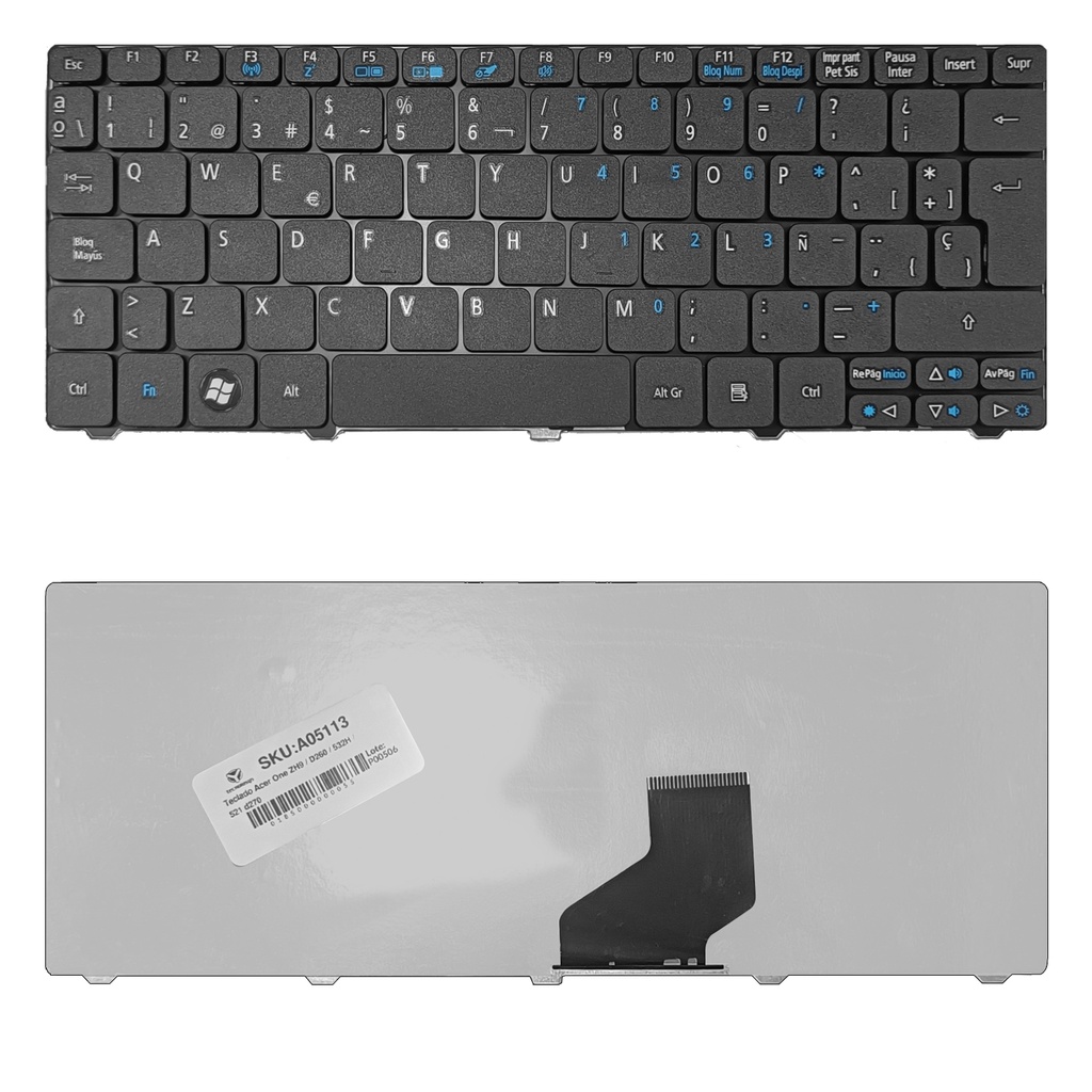 Teclado Acer One ZH9 / D260 / 532H / 521 d270 d255