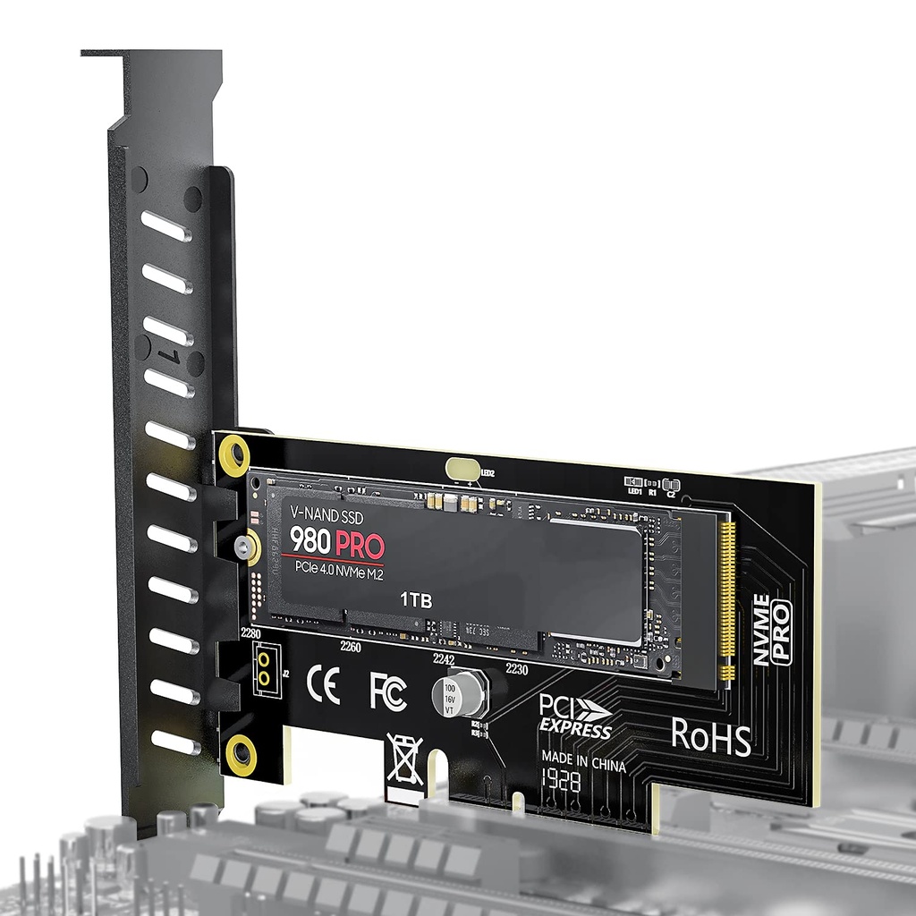 [P45876] ADAPTADOR PCI EXPRESS 16X M.2 NVME 4 GEN PCI 4.0 64Gbps